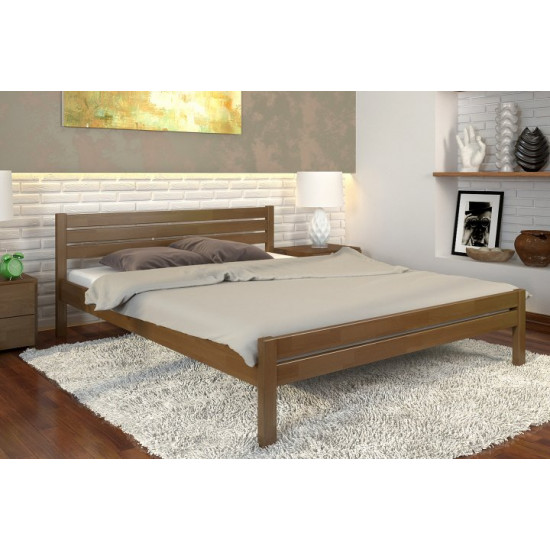 One-and-a-half bed 120x200 Royal Arbor Drev beech wood Walnut