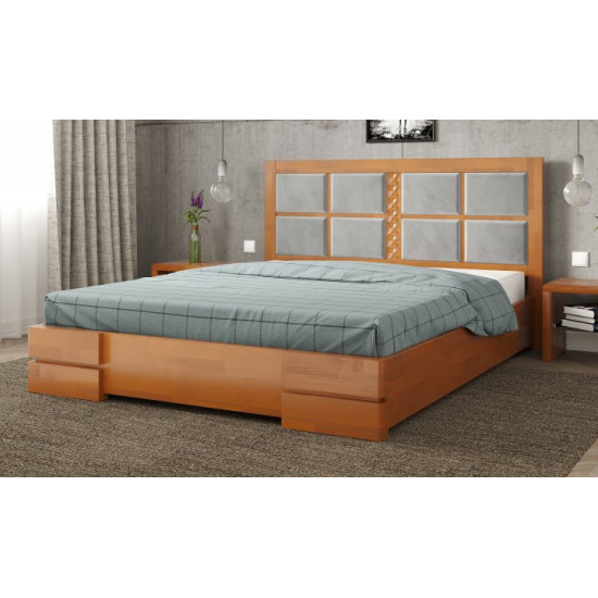 Double bed 160x190 Cardinal-2 with lifting mechanism Arbor Drev beech Alder wood