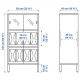  Сервант IKEA KALKNAS 83x43x137 см білий (304.962.64)