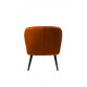 Armchair Fabio 720*620*700 metal painted black / fabric corduroy color Copper Wind Furniture