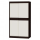 Sliding wardrobe (two doors) Sonata 1200x2170x600 made of laminated chipboard color Wenge Dark/White Everest