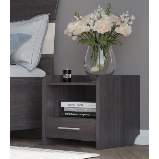 Bedside table Everest T-1 40x40x40 dark wenge (EVR-2358)