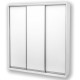 Three-door wardrobe Roko 209.2x45x242 cm chipboard White (20200027226)