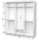 Three-door wardrobe Roko 209.2x45x242 cm chipboard White (20200027226)