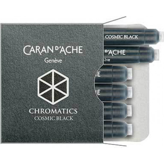 Set of ink cartridges Caran d'Ache Chromatics Black 6 pcs (7630002329828)