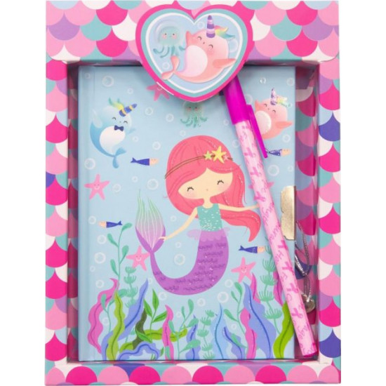 Children's notebook Malevaro in gift box with Mermaid pen (641955-A) (6931164701349)