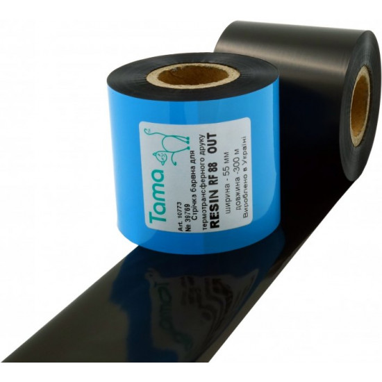 Ribbon Tama Resin RF88 55 mm x 300 m Out (10773)