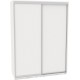 Sliding wardrobe DOM Favorit B186 White chipboard 180x60x240