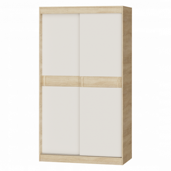 Two-door wardrobe Sonata 1200 Omni Home 120x60x217 cm Combi Sonoma - White