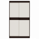 Two-door wardrobe Sonata 1200 Omni Home 120x60x217 cm Combi Wenge dark - White