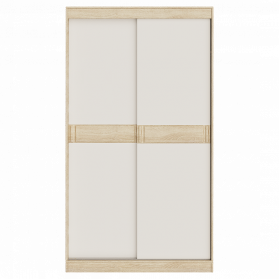 Two-door wardrobe Sonata 1200 Omni Home 120x60x217 cm Combi Sonoma - White