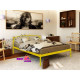 Metal one-and-a-half bed 120x200 Metakam Verona-1 Yellow