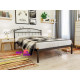 Metal double bed 180x200 Metakam Inga Brown