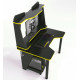 Gaming table with add-on Ivar 2 120 Zeus black + yellow