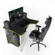 Gaming desk ZEUS IGROK-3 Black/Green