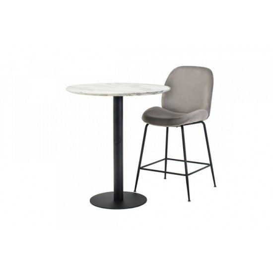 Bar table Vetro Mebel BT-01 white marble