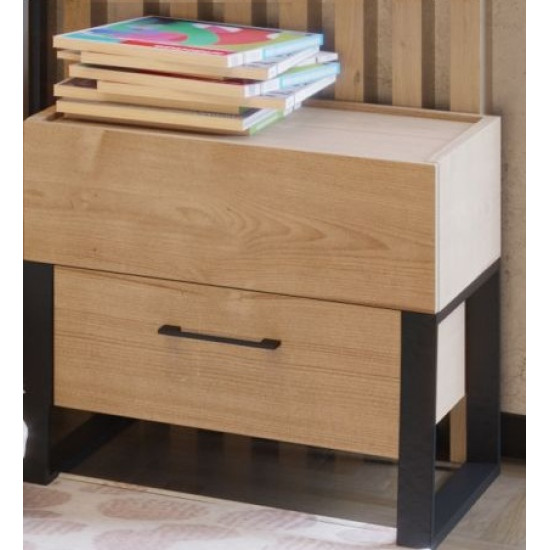 Teenage bedside table Furniture UA Loft modern design Artisan Oak (48749)