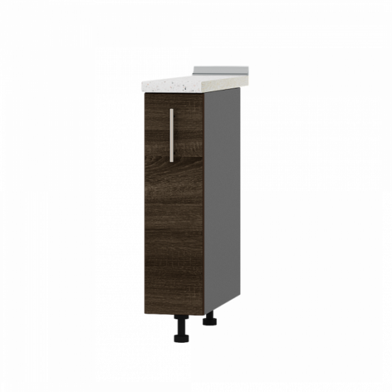 Kitchen Optima module Bottom with cargo H81-200 Sonoma Oak Truffle - Anthracite 20x47x82 cm