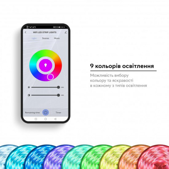 Розумна світлодіодна стрічка RZTK Smart LED 3 USB RGB