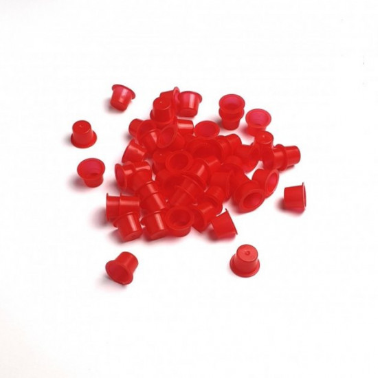 Caps for paint for DragonHawk pigment Red 8 mm 50 pcs