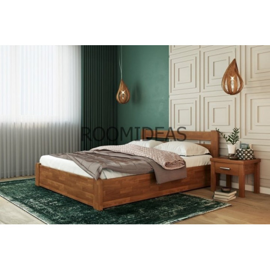 Bed Lyra with PM Shield Beech LION Walnut 140x190 cm