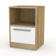 Bedside table Companit PKT-6 Oak combi (44x38x62 cm)