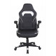 Computer gaming chair Strike Black and white