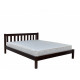 Double wooden bed L-249 120x200 walnut Skif