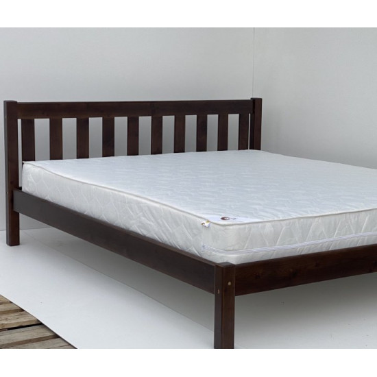 Double wooden bed L-249 120x200 walnut Skif