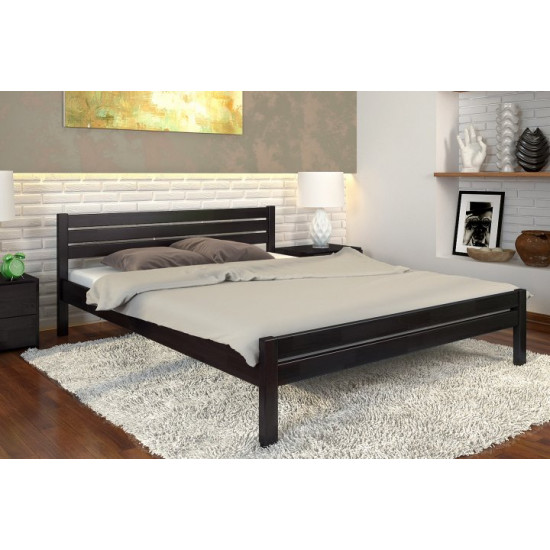 One-and-a-half bed 120x200 Royal Arbor Drev pine wood Wenge