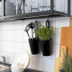 Cutout kitchen IKEA ENHET 185x63.5x222 cm anthracite/white (493.382.17)