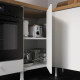 Cutout kitchen IKEA ENHET 248.5x63.5x226 cm anthracite/white (593.381.27)