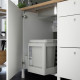 Cutout kitchen IKEA ENHET 181.5x63.5x222 cm anthracite/white (493.381.61)