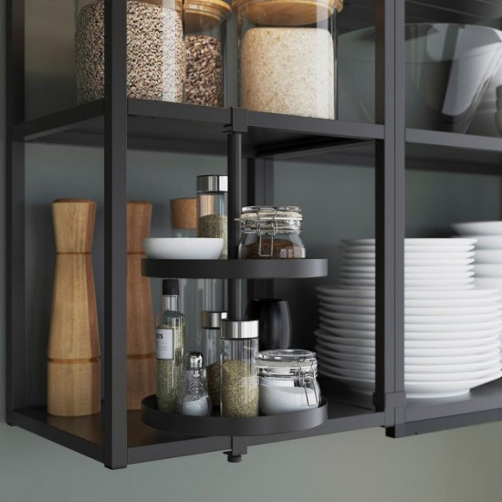 Cutout kitchen IKEA ENHET 181.5x63.5x222 cm anthracite/white (493.381.61)