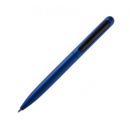 Metal ballpoint pen with blue ink automatic Boston Blue