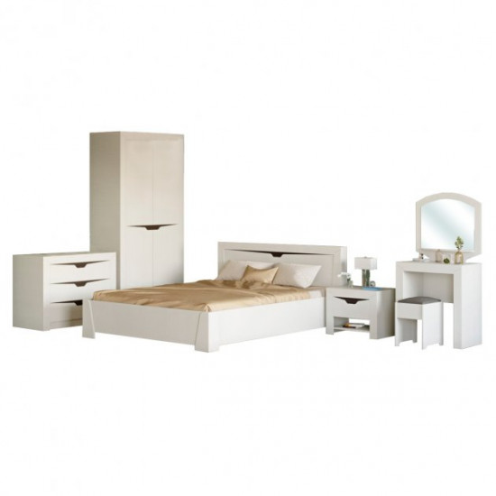 Bedroom Everest Liberty Set No. 1 (6 elements) white kraft oak (EVR-2437)