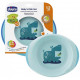 Chicco Easy Feeding plate set 2 pcs 12M+ Blue (16002.20)