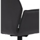 Swivel dining chair for kitchen, cafe, bar Boston black metal/leatherette graphite Concepto