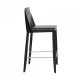 Half-bar chair for kitchen, cafe, bar, restaurant Marco metal + leather/leather black Concepto