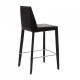 Half-bar chair for kitchen, cafe, bar, restaurant Marco metal + leather/leather black Concepto