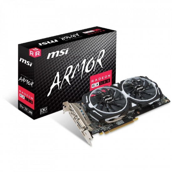 MSI PCI-Ex Radeon RX 580 ARMOR 8G / 4G GDDR5 (256 біт) (1340/8000) (DVI, 2 x HDMI, 2 x DisplayPort) (RX 580 ARMOR 8G / 4G) 