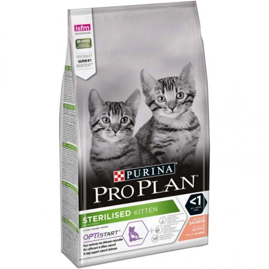 Purina Pro Plan (Пурина Про План) Sterilised Kitten - Сухий корм з лососем для стерилізованих кошенят