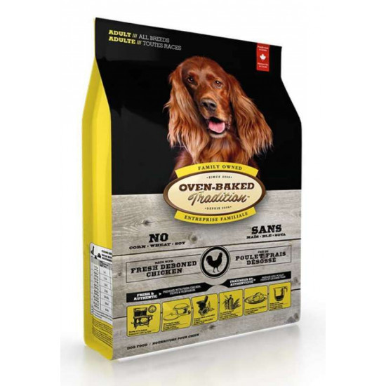 Oven-Baked Tradition Weight Management Chicken Senior Dog All Breeds - A dry forage with fresh meat of chicken for elderly dogs of various breeds