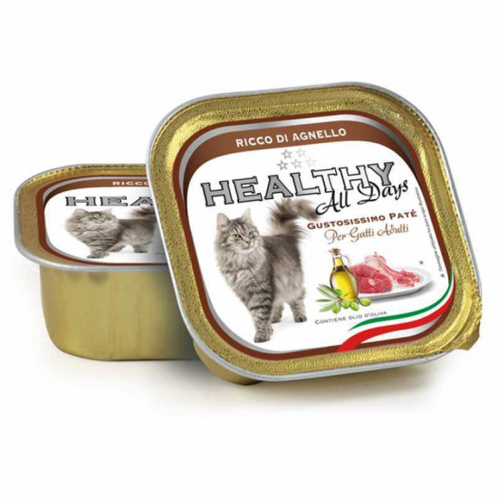 Healthy All days - A tinned forage with a lamb for cats (paste)