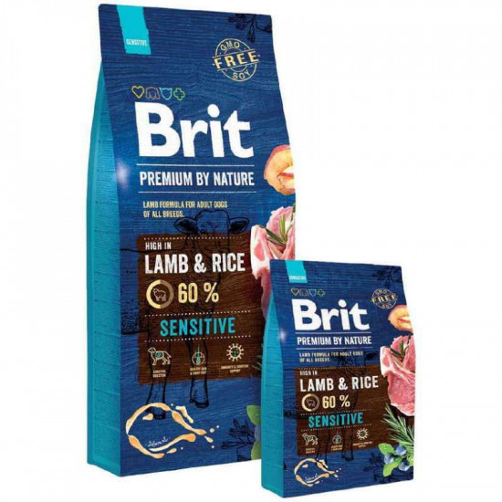 Brit Premium (Брит Премиум) by Nature Sensitive Lamb&Rice - Сухой корм с ягненком для собак с чувствительным пищеварением