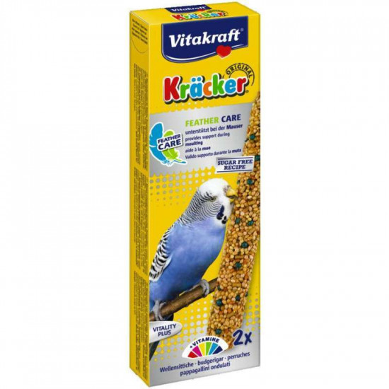 Vitakraft (Витакрафт) Kracker Original Feather Care - Крекер для волнистых попугаев в период линьки