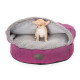 HARLEY & CHO (Harley And Cho) Cover the Plank bed with a hood gunny + fur for dogs and cats