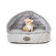 HARLEY & CHO (Harley And Cho) Cover the Plank bed with a hood gunny + fur for dogs and cats