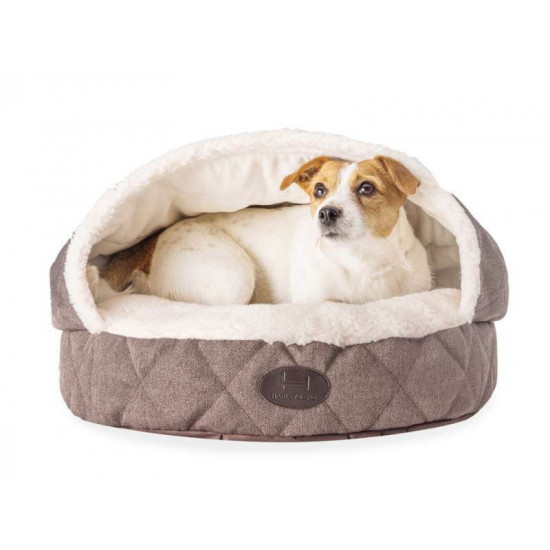 HARLEY & CHO (Harley And Cho) Cover the Plank bed with a hood gunny + fur for dogs and cats