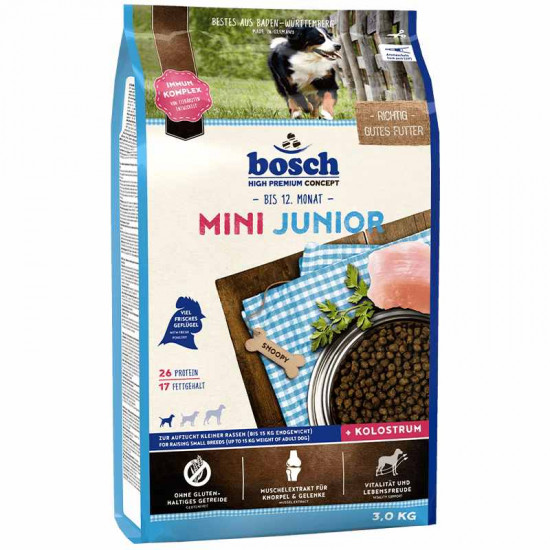 Bosch of Junior Mini - A dry feed with meat of a domashy bird for juniors of small breeds